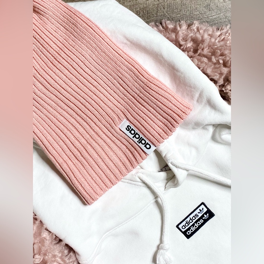2019 Adidas Blush Pink Knit Hawthorne Fold Beanie